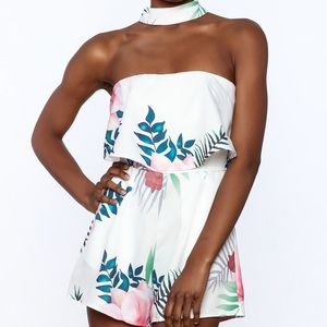 L’atiste Floral Choker Romper